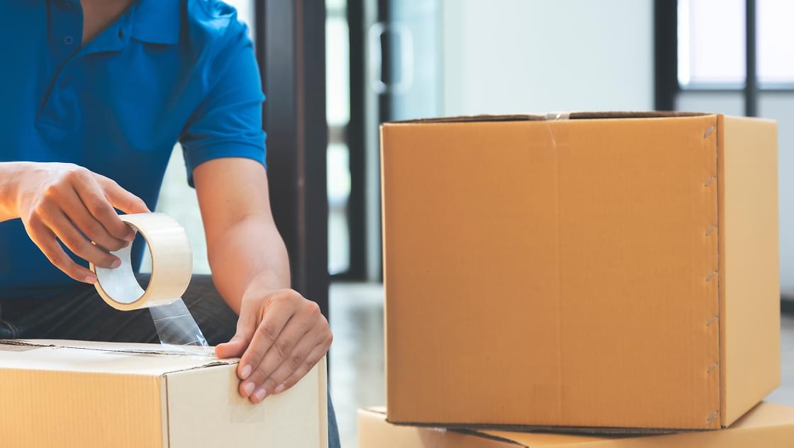 お客様が素材等を発送